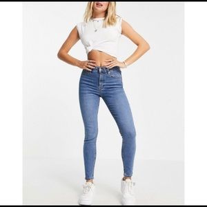 Topshop jamie moto skinny jeans